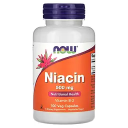 Ніацин (Вітамін В-3) Niacin 500 мг - 100 вег. капсул