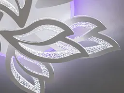Люстра стельова LED Diasha 2455/6+3WH, 140W, 4100K, білий акрил, сучасний стиль для дому - мініатюра 5