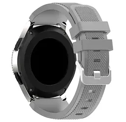 Силіконовий ремінець Primo для годинника Samsung Galaxy Watch 46 мм SM-R800 Grey - мініатюра 2