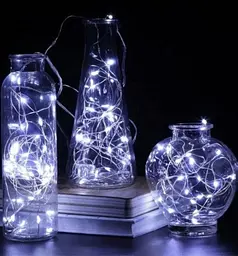 Світлодіодна гірлянда Sun Lamp Крапля Роси 100 LED 10 м холодне біле світло батарейки - мініатюра 6