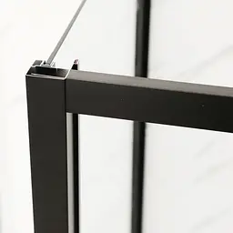 Душова кабіна без піддону Mixxus Premium Diverse SC03-100x80x195-TR Black прозоре скло 6 мм MI6866, Чорний матовий, Універсальна, прозорий - мініатюра 6