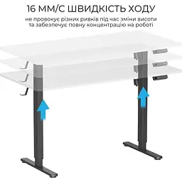 Комп'ютерний ігровий стіл OfficePro ODE1670WB [140167] - мініатюра 3