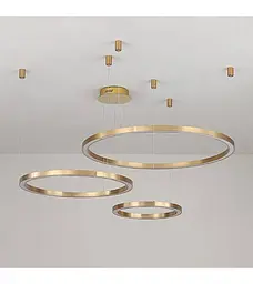 Люстра Romin Rings 800+600+400 G (золото)