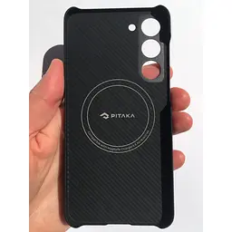 Оригінальний протиударний чохол для Samsung Galaxy S23 Plus (S916) Pitaka MagEZ MagSafe Case 3 Twill Black/Grey - мініатюра 6