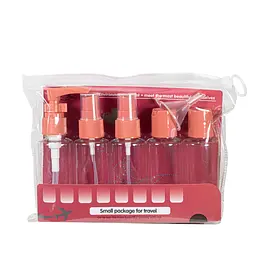 Дорожній набір ємностей для косметики WH Travel Bottles Set. 5 шт, Бордовий