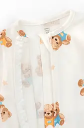 Комбинезон для младенцев на молнии Teddy Bears из хлопкового интерлока - миниатюра 4