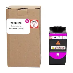 Тонер-картридж BASF Lexmark CS417dn 71B0H30 Magenta (BASF-KT-71B0H30)