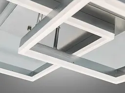 Стельова LED люстра хром мат 84Вт пульт 14м² - мініатюра 5