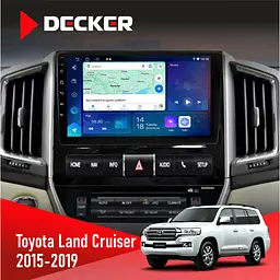 Штатна магнітола Toyota Land Cruiser (200) 2015-2019 Decker D9-007 4x64 DSP 360 4G Decker (НФ-00003879)