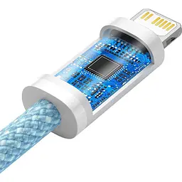 Кабель Baseus Dynamic Series Fast Charging Cable Type-C to Lightning 20W 1m CALD000003 Blue - мініатюра 7