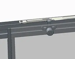 Двері в нішу Koer SR SD05-140x200-TR-01 прозоре скло Easy Clean 6 мм, хром KR5406, універсальні, прозорий, хром - мініатюра 3