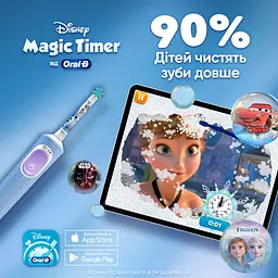Електрична зубна щітка Oral-B Pro Kids Крижане серце + Футляр - мініатюра 5