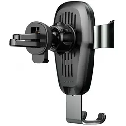 Автотримач для телефону з бездротовою зарядкою Baseus Metal Gravity Car Mount (WXYL-B0A) - мініатюра 5