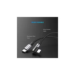 Дата кабель USB-C to USB-C 2.0m 60W US255 Black Gray Ugreen (50125) - мініатюра 5