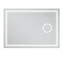 Дзеркало Mixxus Premium QUADRO MR20-100x70 (LED Touch, Anti-fog, лінза) (MP6622) - мініатюра 3