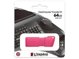 Флешка Kingston 64 GB DataTraveler Exodia M Pink (KC-U2L64-7LN) - мініатюра 4