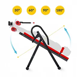 Стіл інверсійний 4FIZJO регульований 4FJ0654 Black/Red (P-5905973401944) - мініатюра 4