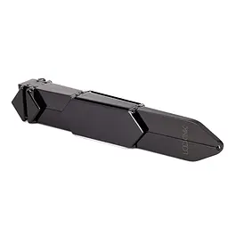 Регульована шльопалка LOCKINK Adjustable Slapper for Impact Play, чорна, натуральна шкіра - мініатюра 8