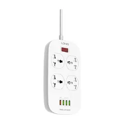 Сетевой фильтр питания LDNIO SC4407Q 4роз. 4USB 2м (SC4407Q) - миниатюра 3