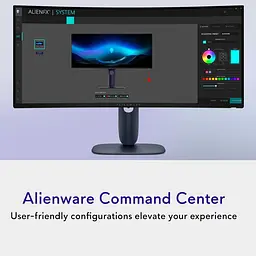 Монітор 34" Dell AW3425DW QD-OLED Curved UWQHD OLED 240Hz (210-BRTW) - мініатюра 7