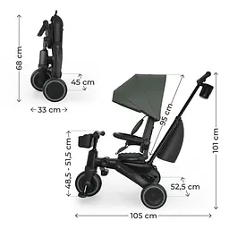 Триколісний велосипед Kinderkraft Jazz 3 Green (KRJAZZ03GRE0000) - мініатюра 12