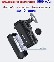 Міні камера з датчиком руху Nectronix MD31, Full HD 1080P, SD до 128 ГБ, акумулятор 1500мАч (100837) - мініатюра 4