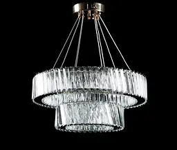 Люстра світлодіодна Splendid Ray L228/500+300/2 LED, 2 лампи, золота, біла, регульована висота 30-110 см - мініатюра 4