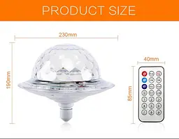 Світлодіодна обертаюча лампа RD-7202 з Bluetooth для вечірок ∙ Диско-куля з динаміком у патрон RD-7202 - мініатюра 2