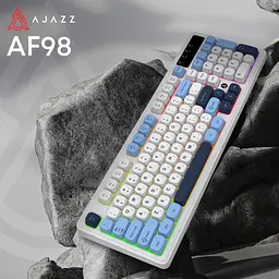 Клавіатура Ajazz AF98 USB UA White/Blue (AF98-GB) - мініатюра 6