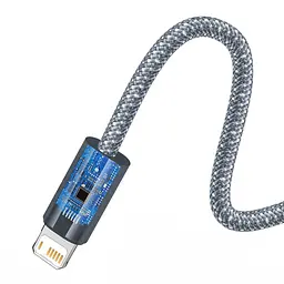 Кабель Baseus Dynamic Series Fast Charging Data Cable USB to iP 2.4 A 2 m Grey (CALD000516) - мініатюра 4