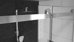 Душова кабіна Rea Nixon 100x140 P chrome REA-K5014 + REA-K5007, Хром, Права, прозорий, хром - мініатюра 4