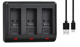 Зарядний пристрій Batmax для 3-х акумуляторів GoPro Hero 9 / Hero 10 / Hero 11 - мініатюра 3