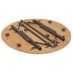 Складний стіл Bo-Camp Poundbury Round 90x90 cm Brown (1404656), Коричневий - мініатюра 5