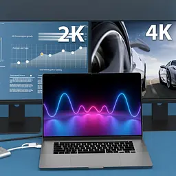 USB-Хаб j5create JCA365-N USB-C/A на 2xHDMI (JCA365-N) - мініатюра 4