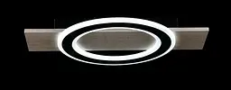 Люстра стельова LED Splendid Ray L2980/1, 80W, дерево + чорний, сучасний стиль з пультом - мініатюра 2