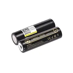 Акумулятор 18650 3500mah (3300-3500mah), 3.7V(2.75-4.2V), Black Liitokala (Lii-35A-JT) - мініатюра 3