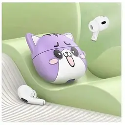 Навушники бездротові Hoco EW48 Purple cat - фіолетовий кіт 6942007610018 - мініатюра 5