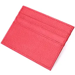 Яскравий кард-кейс із натуральної шкіри ST Leather 22445 червоний - мініатюра 2