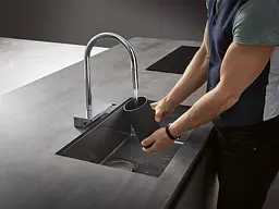 Змішувач Hansgrohe Aquno Select M81 170 3jet кухонний з витяжним виливом 73837000 Хром - мініатюра 6