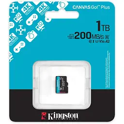 Карта пам'яті Kingston MicroSDXC 1TB Canvas Go! Plus class 10 UHS-I U3 V30 A2 (SDCG4/1TBSP) - мініатюра 3