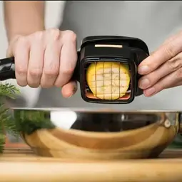 Зручна овочерізка Nicer Dicer Quick 5 в 1 універсальна кухонна терка з гострими лезами та контейнером - мініатюра 6