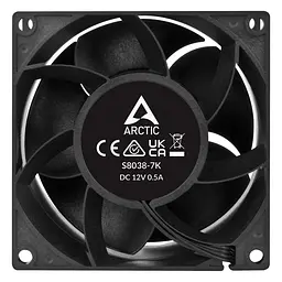 Корпусний вентилятор 80 мм Arctic S8038-7K ACFAN00288A Black - мініатюра 5