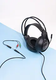 Навушники Hoco W106 Tiger gaming headset Black - мініатюра 7