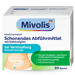 Порошок від запору з електролітами, Mivolis Schonendes Abführmittel, діюча речовина Макрогол, 20 шт