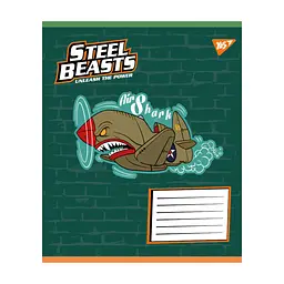 Зошит Yes Steel Beasts А5 12 аркушів лінія (767710), в асортименті - мініатюра 4