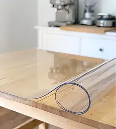 М'яке (гнучке, рідке) скло скатертину на стіл Soft Glass 1.0х1.8м (товщина 1.5 м) Прозора - мініатюра 8