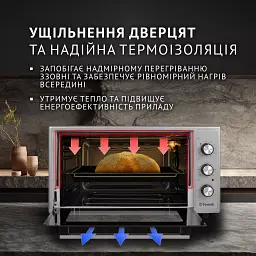 Електрична піч Perfelli CLASSIC 48 GREY - мініатюра 3