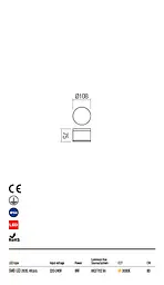 Стельовий світильник AKRON PL LED SMD 9W IP54 DG 3000K (Ro)(5.1.2) Redo 90107 - мініатюра 3