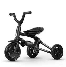 Дитячий триколісний складаний велосипед Qplay Nova Niello Black, сірий (S700-6NovaNielloGrey) - мініатюра 2