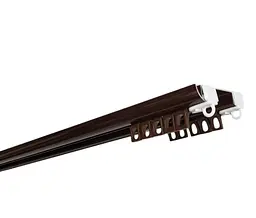 Карниз стельовий посилений подвійний алюмінієвий Decolux DS-2 коричневий 325 см.